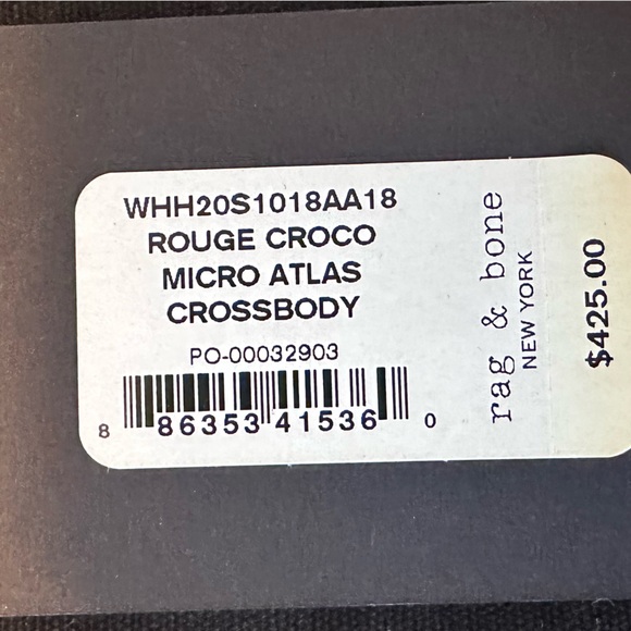 rag & bone Rouge Croco Micro Atlas Crossbody bag - Picture 10 of 10